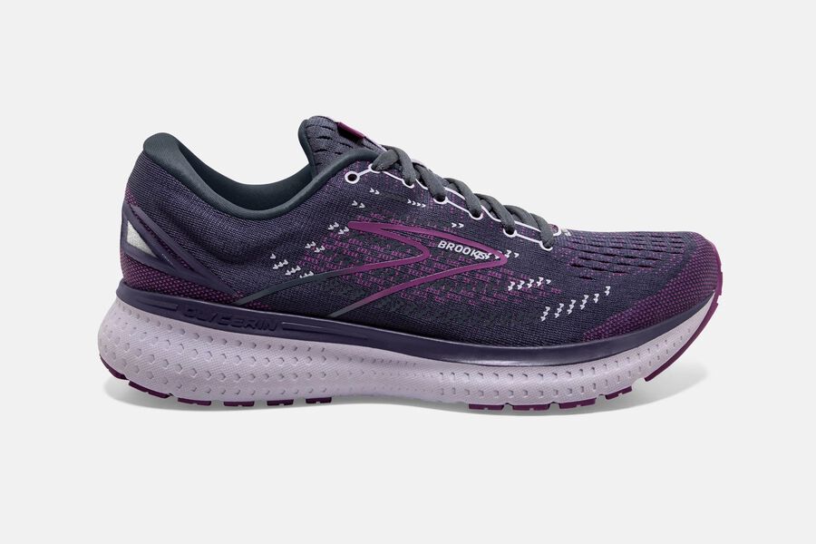 Brooks Glycerin 19 Road Running Shoes Womens Black/Purple 219473-TLX